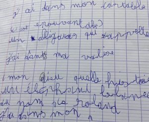 ecriture-illisible-1 l'écriture illisible d'un enfant